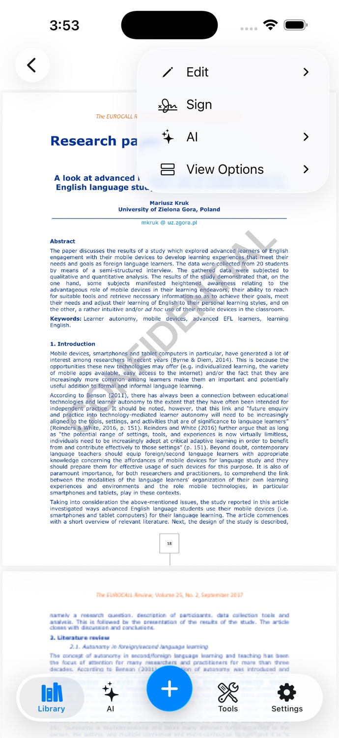 PDF Editor AI App Store screenshot