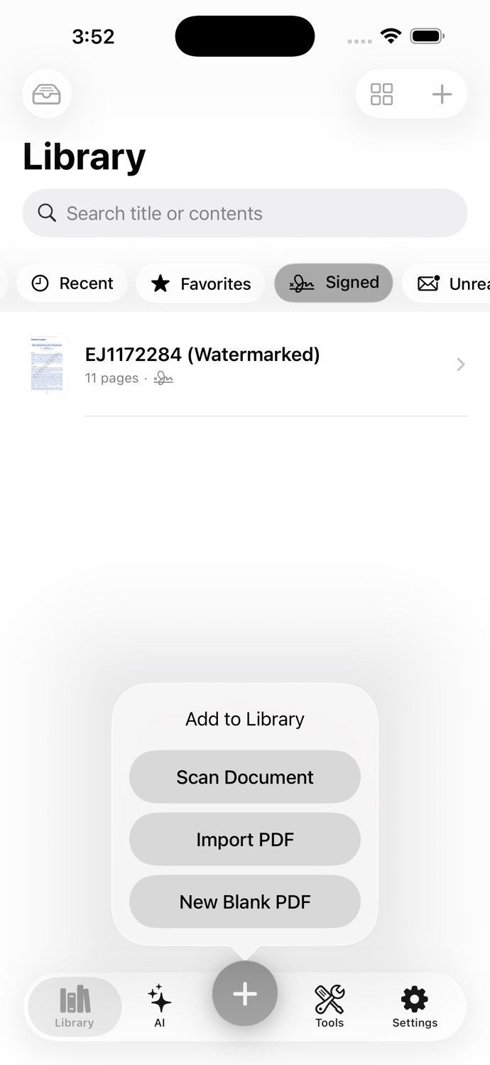PDF Editor AI App Store screenshot