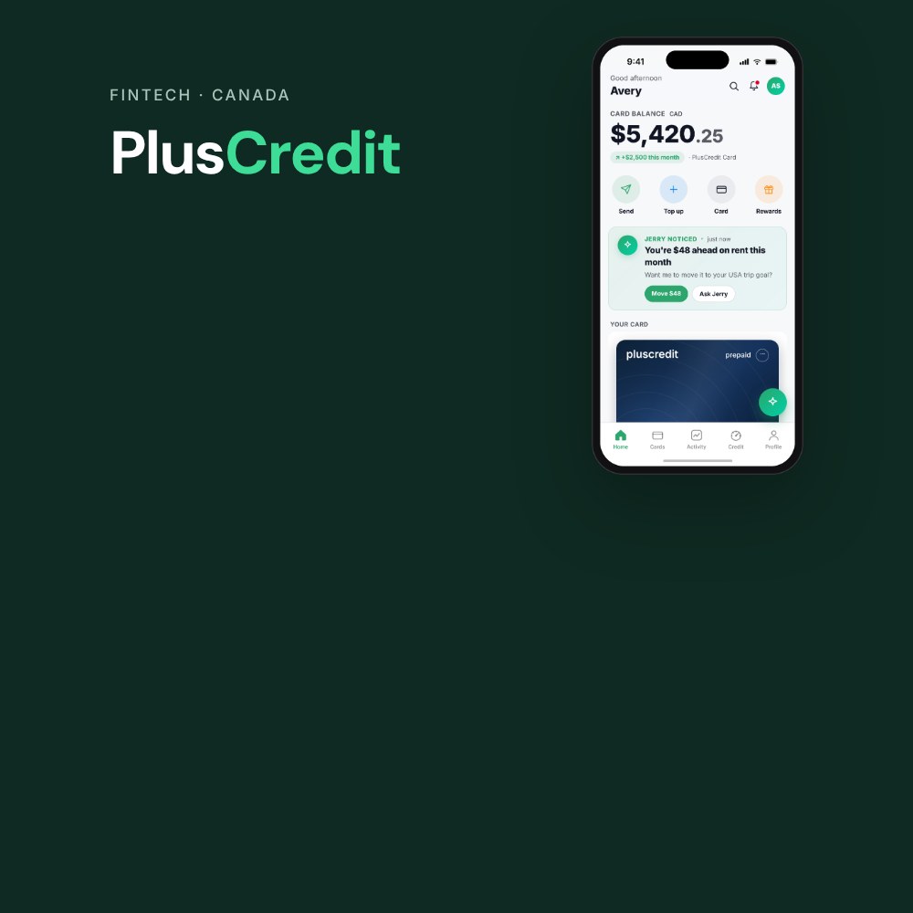 PlusCredit app home screen